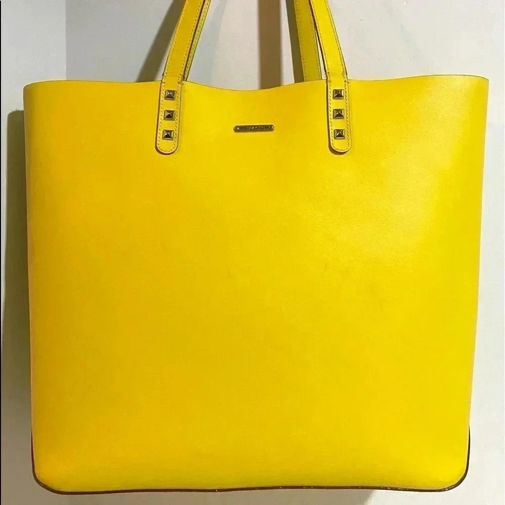 Rebecca Minkoff large yellow tote handbag